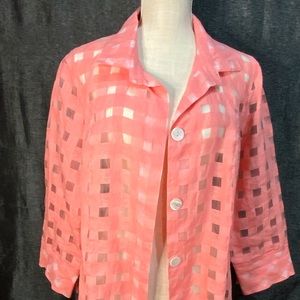 NWOT peach lightweight jacket